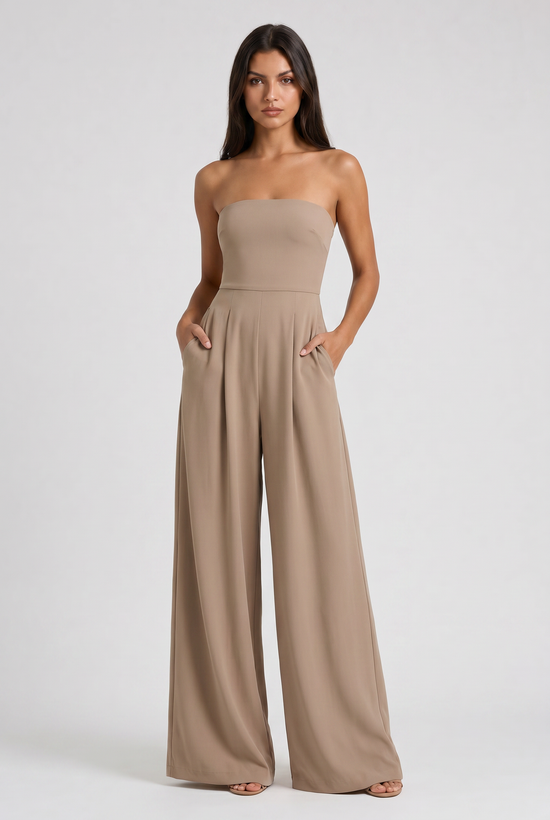 The Noelle Strapless Jumpsuit